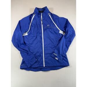 Pearl Izumi Elite Men’s Cycling Barrier Wind Jacket Blue Full Zip Size L